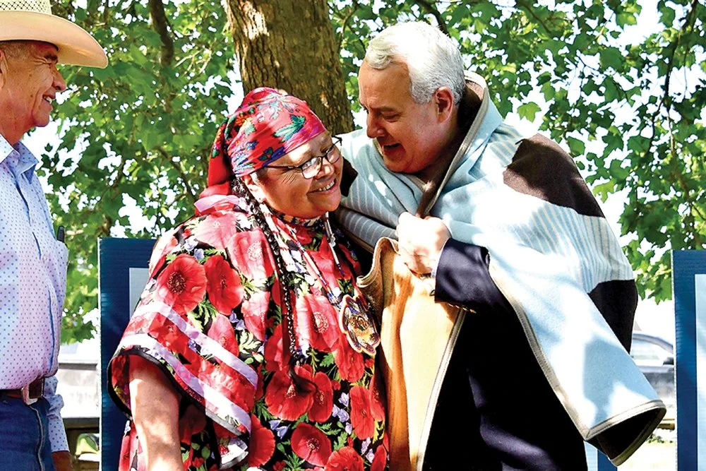 Mayor Bieter honored with Pendleton.jpg