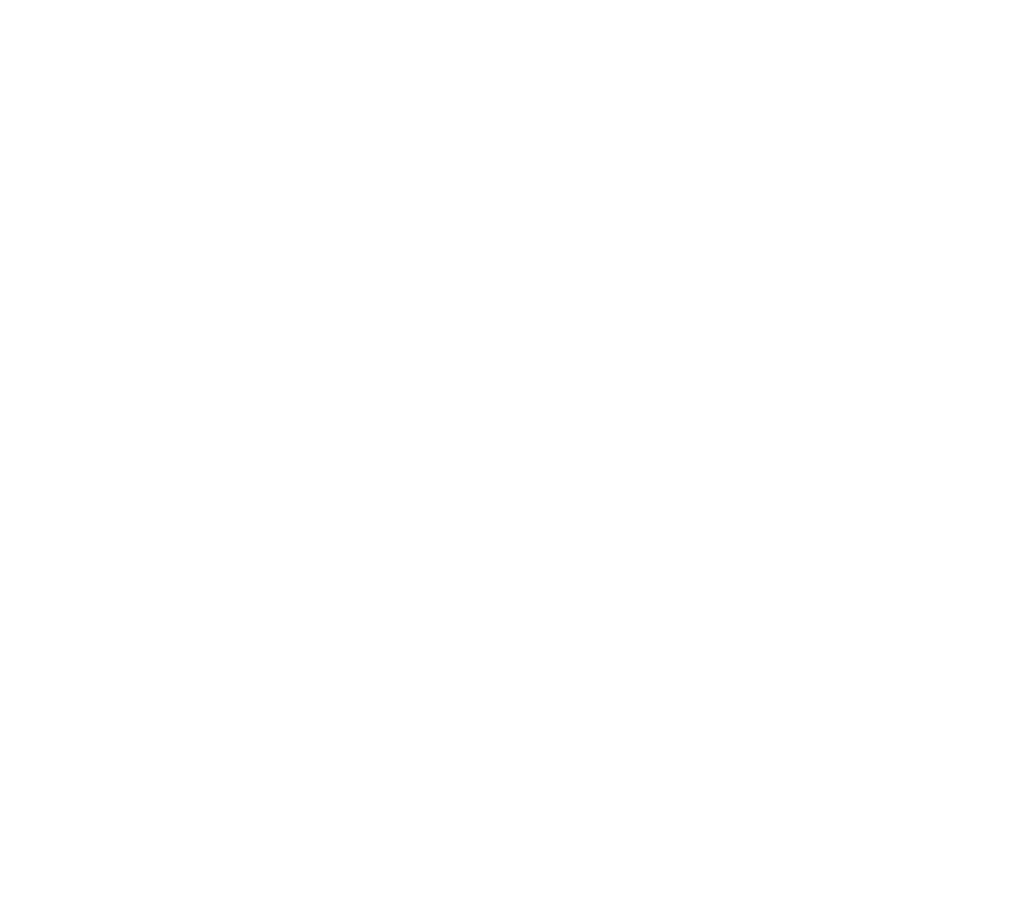A line drawing of a drum on a hide