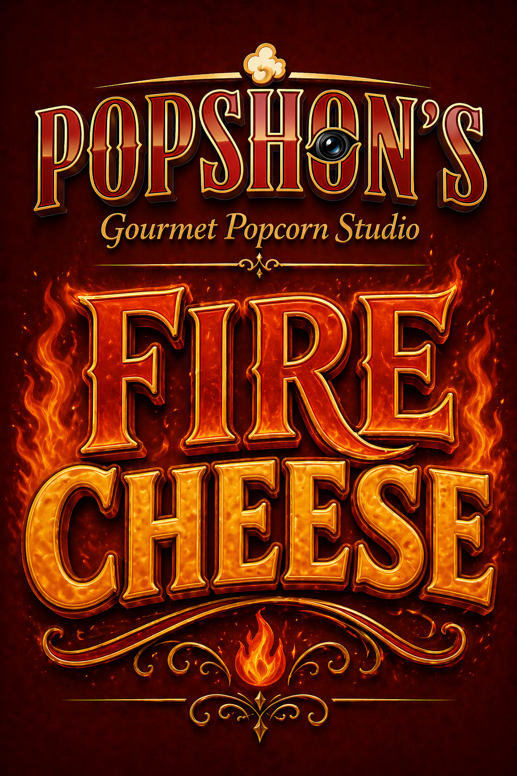 Popshon's Fire Cheese Popcorn (The Big Bag)