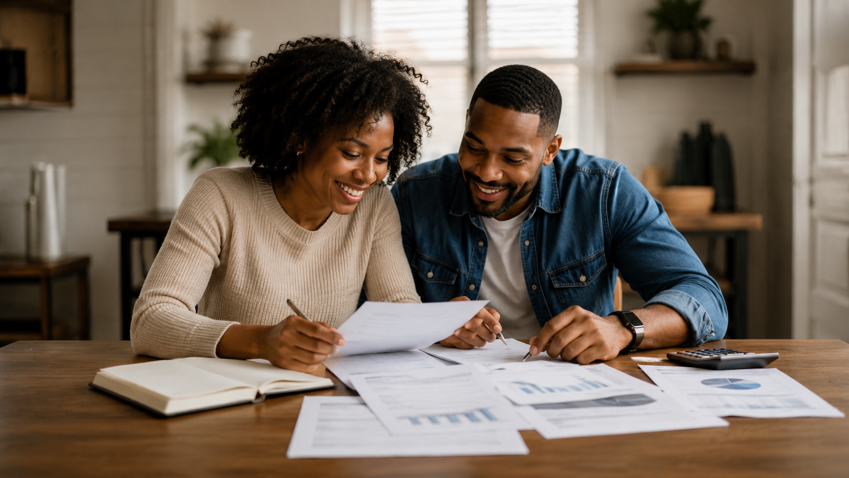 Family achieving the dream of homeownership through real estate opportunities, financial planning, and long-term stability.