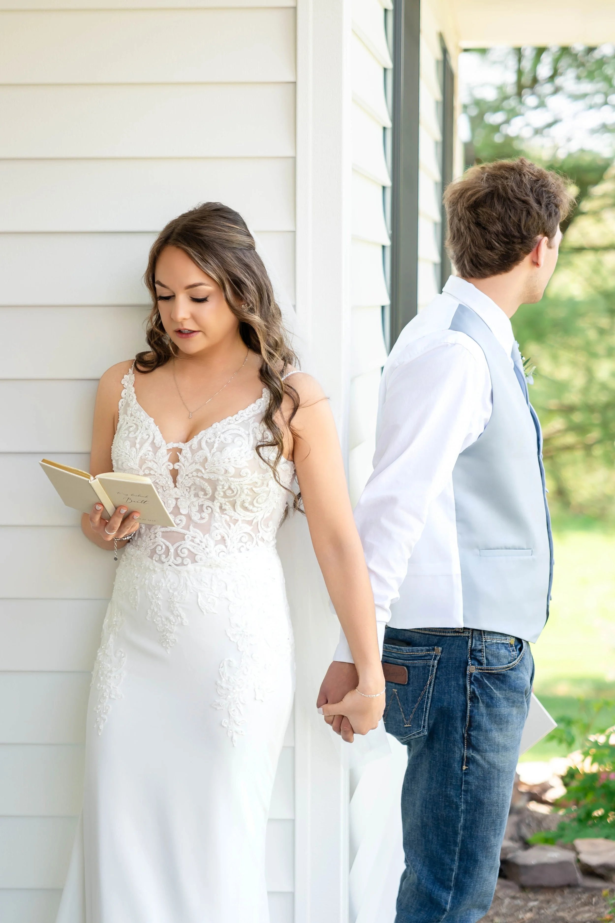 bride & groom first touch private vows fourth photography wedding.jpg