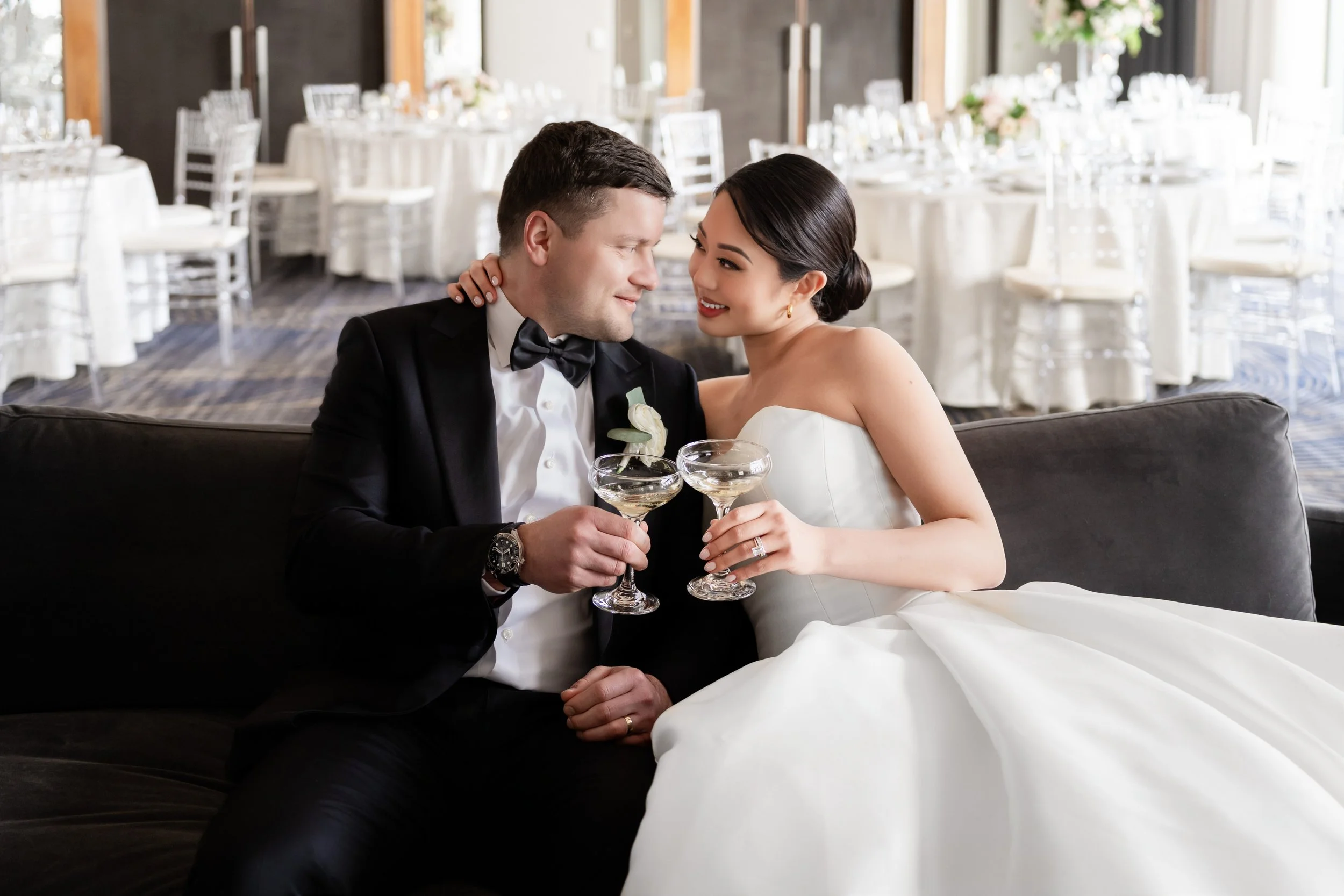 Bride & Groom Bridal Portrait. Wedding. Four Seasons Baltimore, MD Fourth Photography