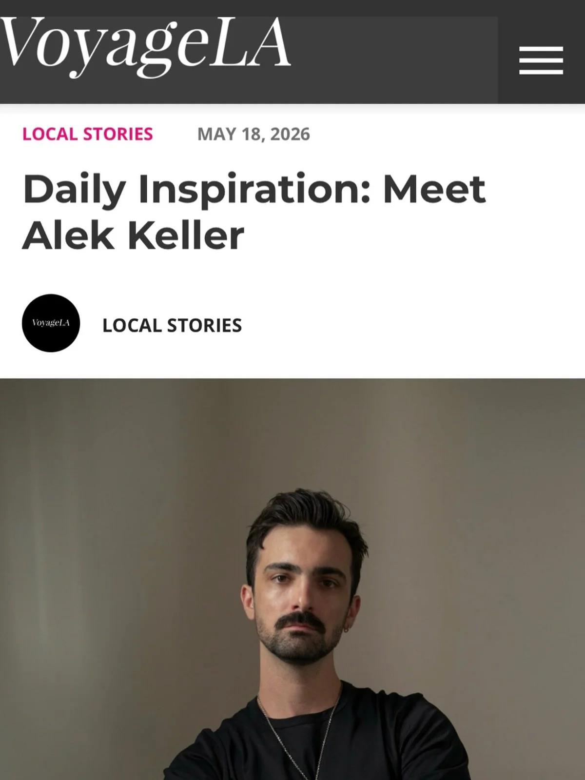 Find the full interview in the bio. Thank you @voyagelamag for the chance to share a bit of my story!