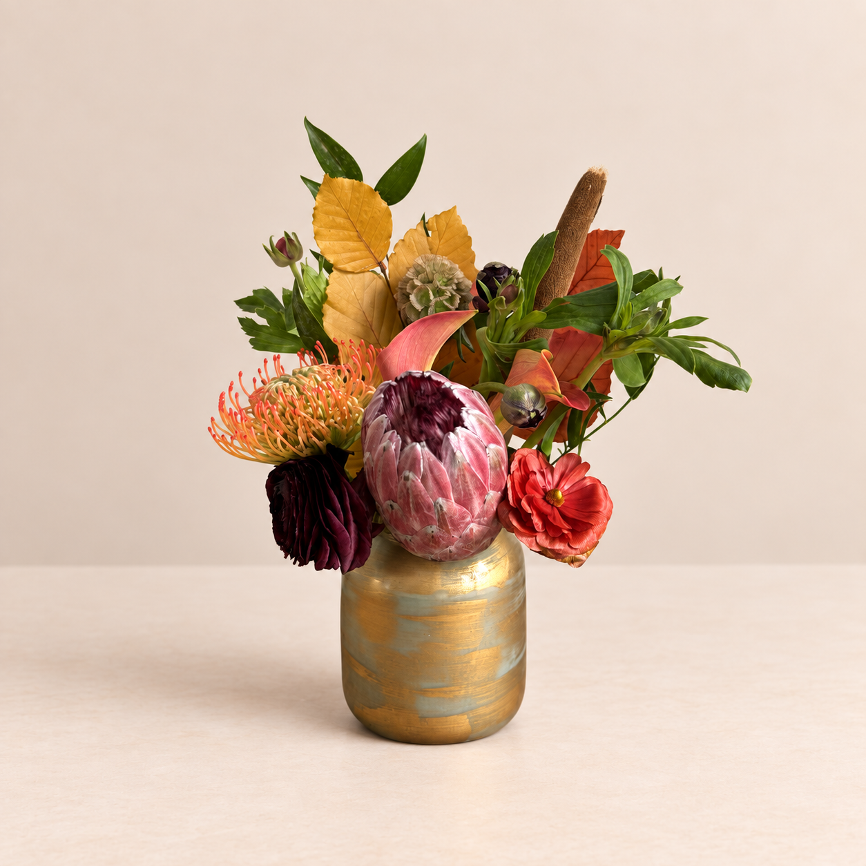 Order The Thanksgiving Floral Set, a coordinated collection of seasonal fall arrangements by Grove Floral Studios in Miami for dinners and holiday entertaining.