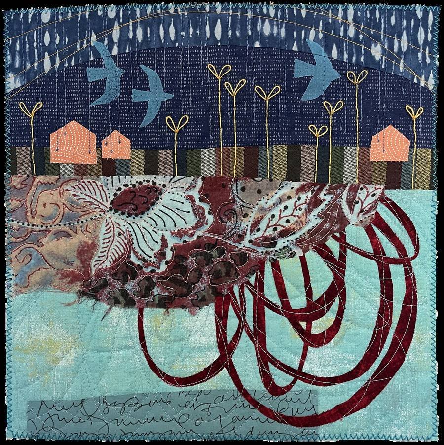 Reverberations, 12x12"
Studio Art Quilt Associates Benefit Auction Donation
Private Collection