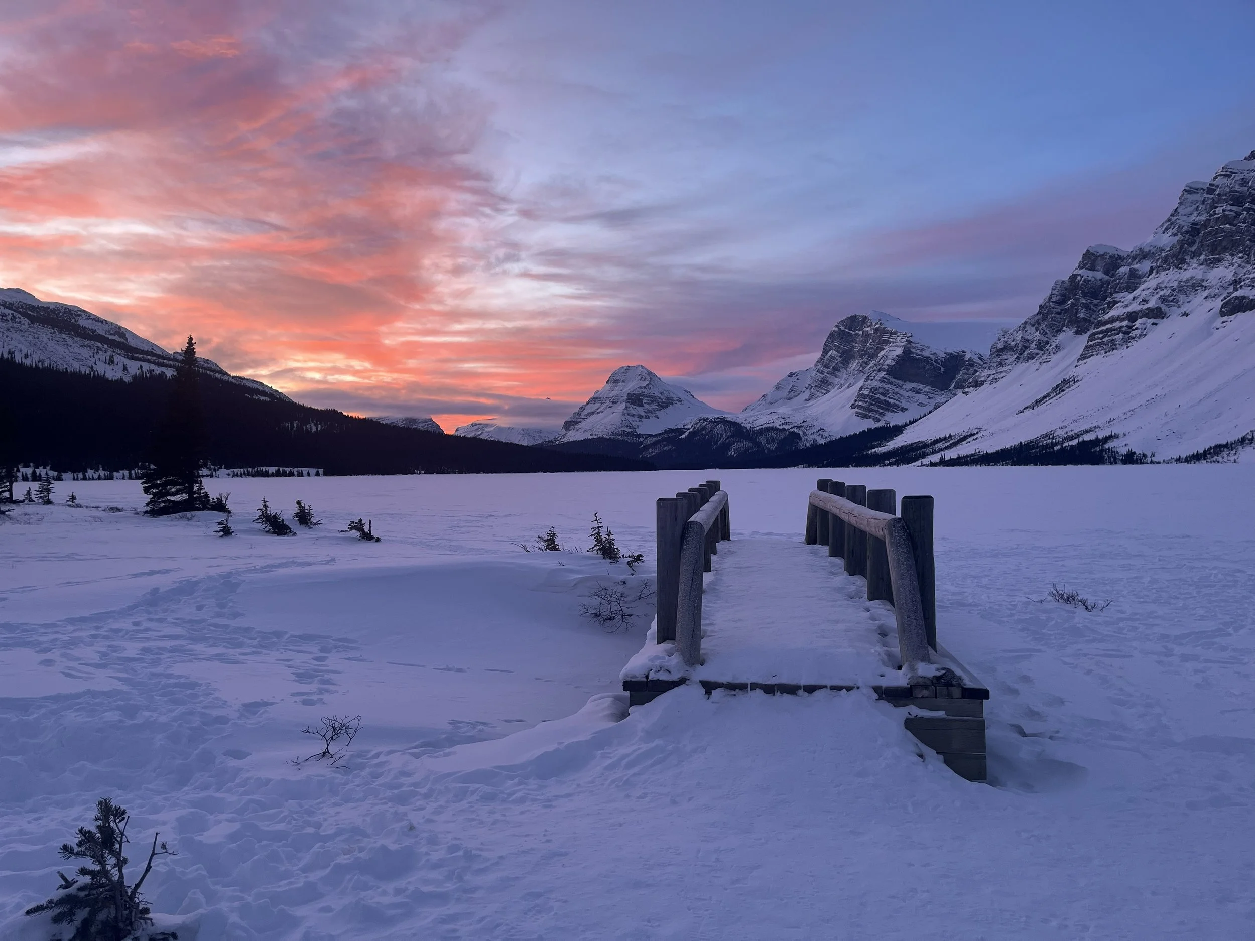 That chilly Rocky Mountain sunrise.