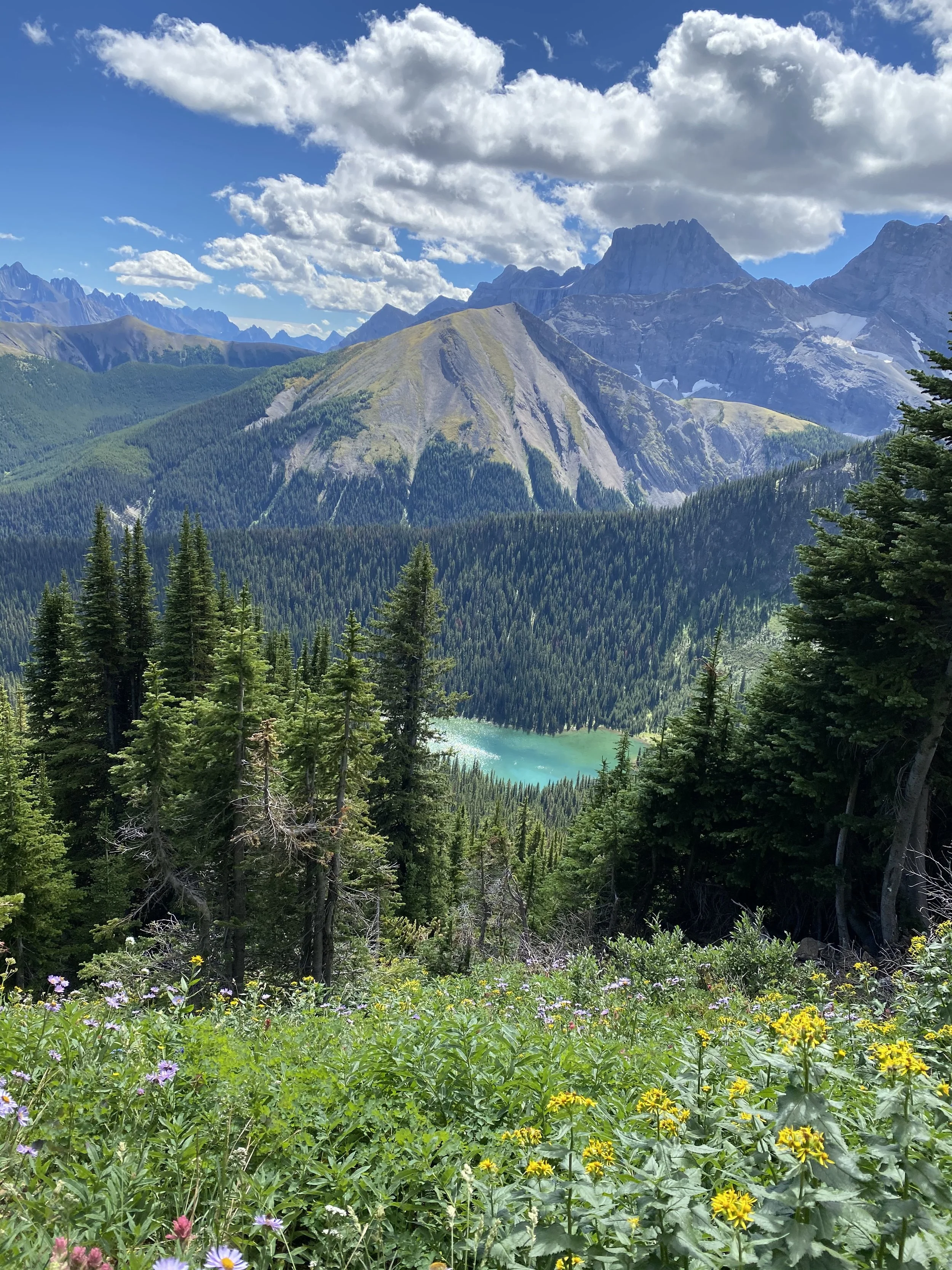 That heart shaped lake in the Rockies.
