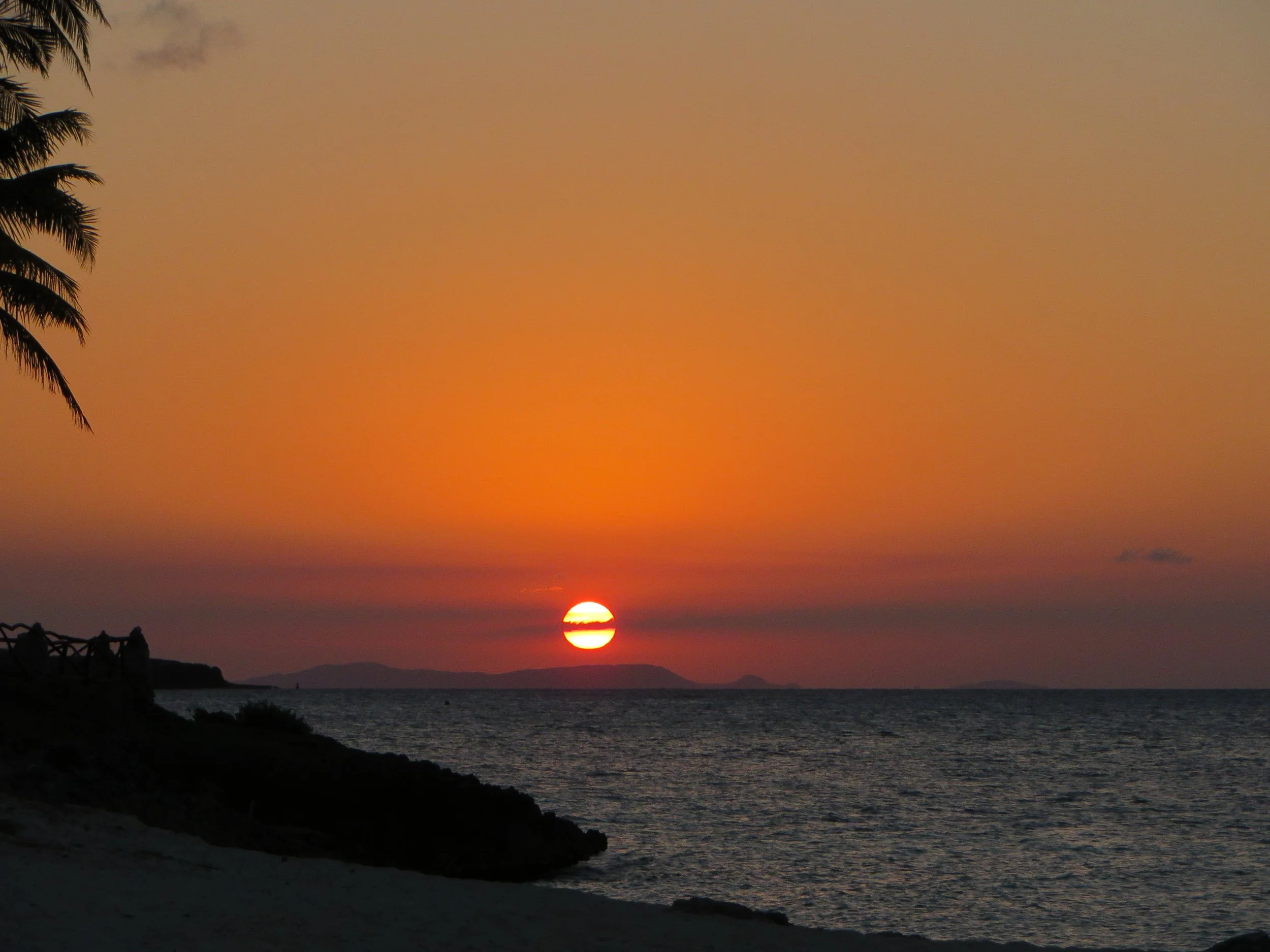 That fiery Cuban sunset.