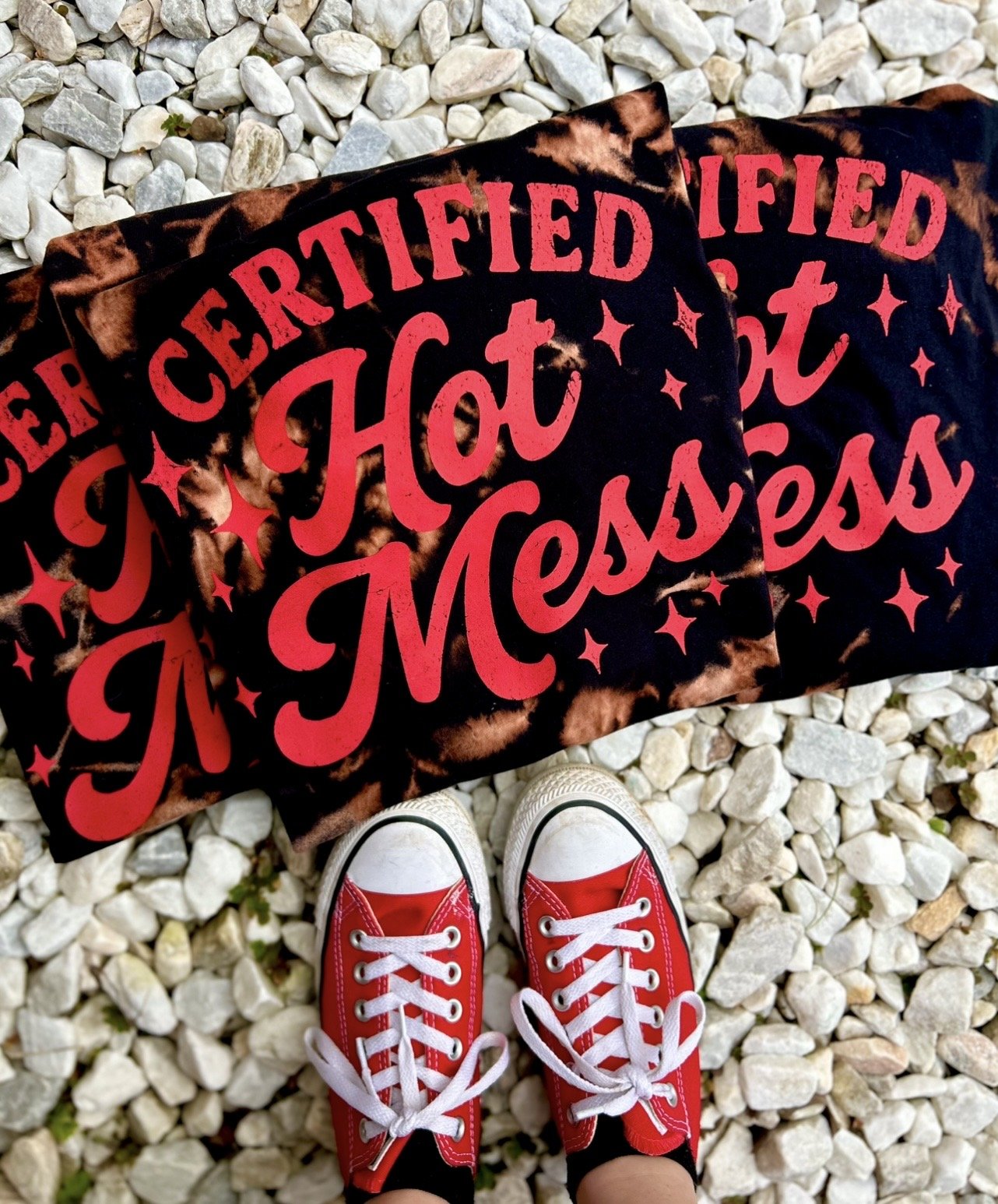 Certified Hot Mess Bleached Tee
