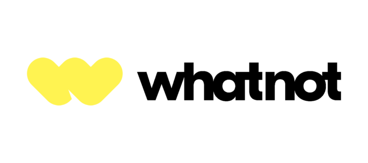 A black and yellow logo for Whatnot