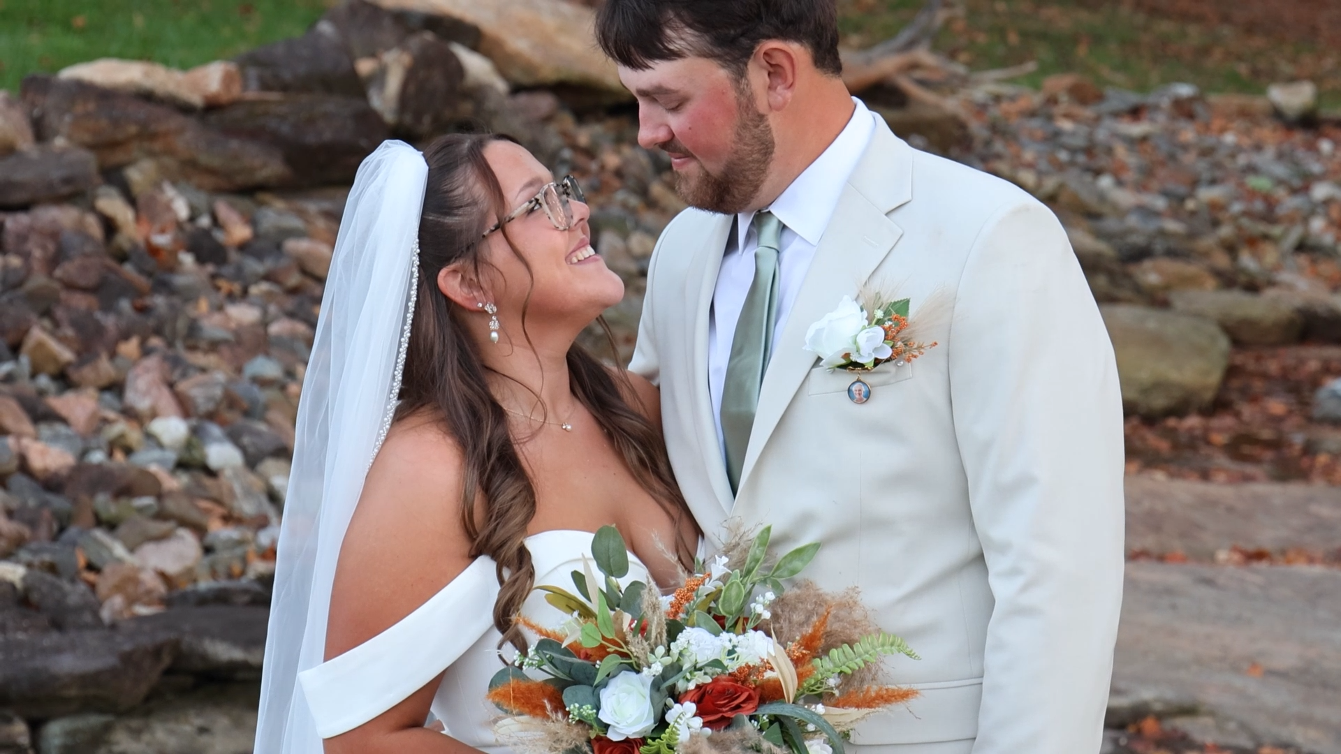 Beautiful couple at Emerald Hill Venue