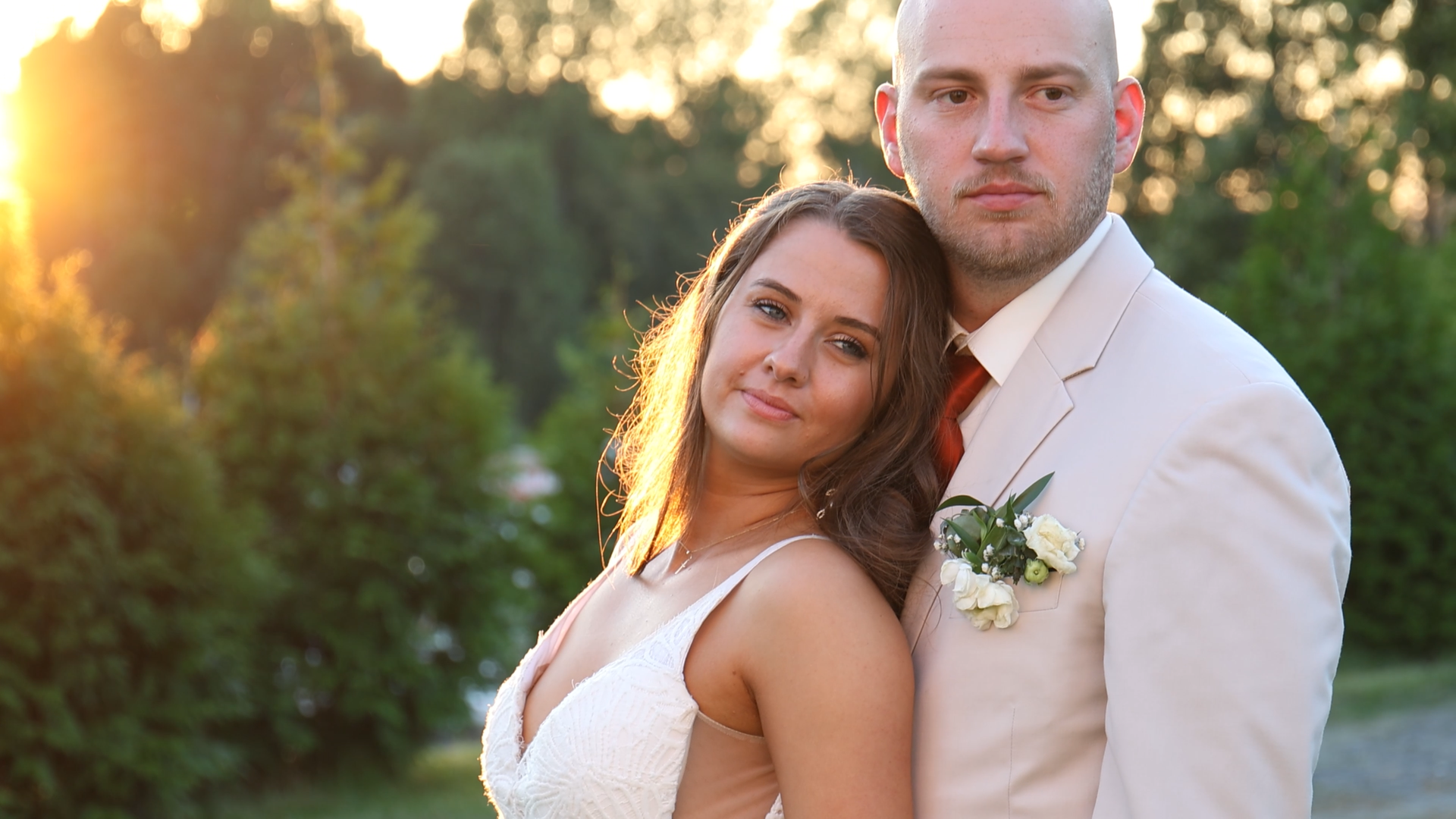Bride and groom during a North Carolina wedding ceremony