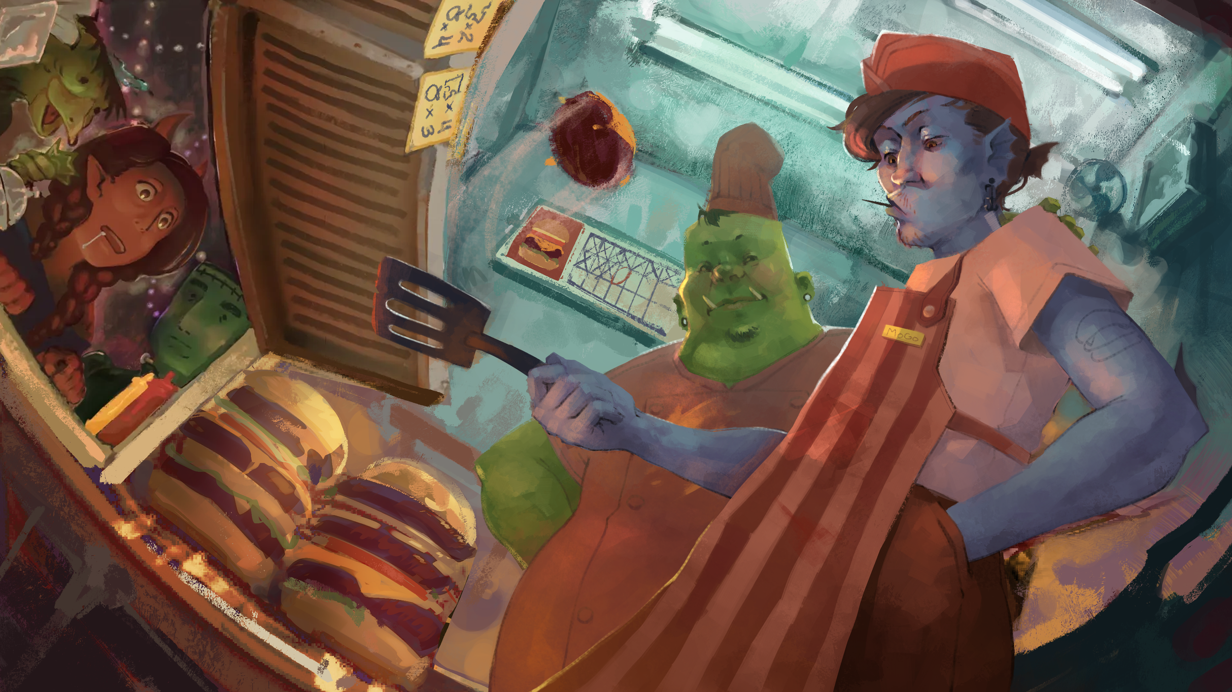 Collaborative Piece made for Lightbox Expo's 24 Hour Paintathon