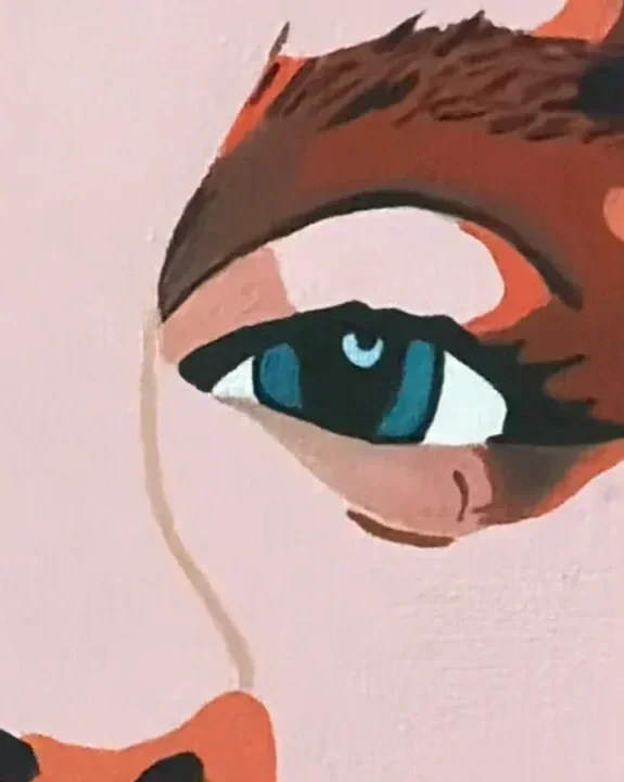 Winking detail