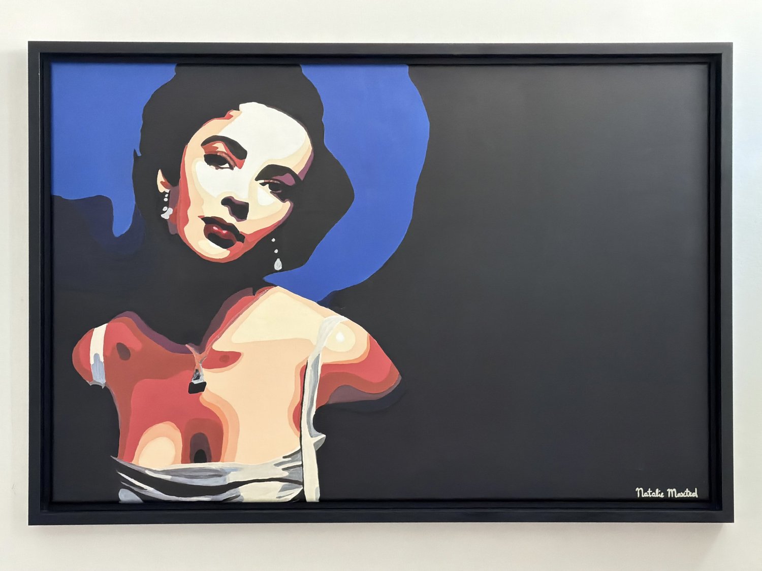 Elizabeth Taylor, framed — Natalie Maxted