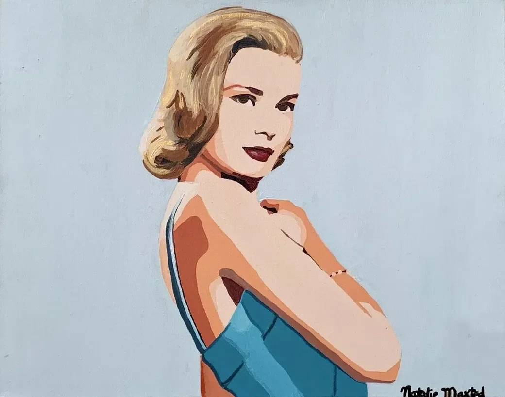 Natalie Maxted-Grace Kelly-Original Pop Art-Acrylic on Canvas