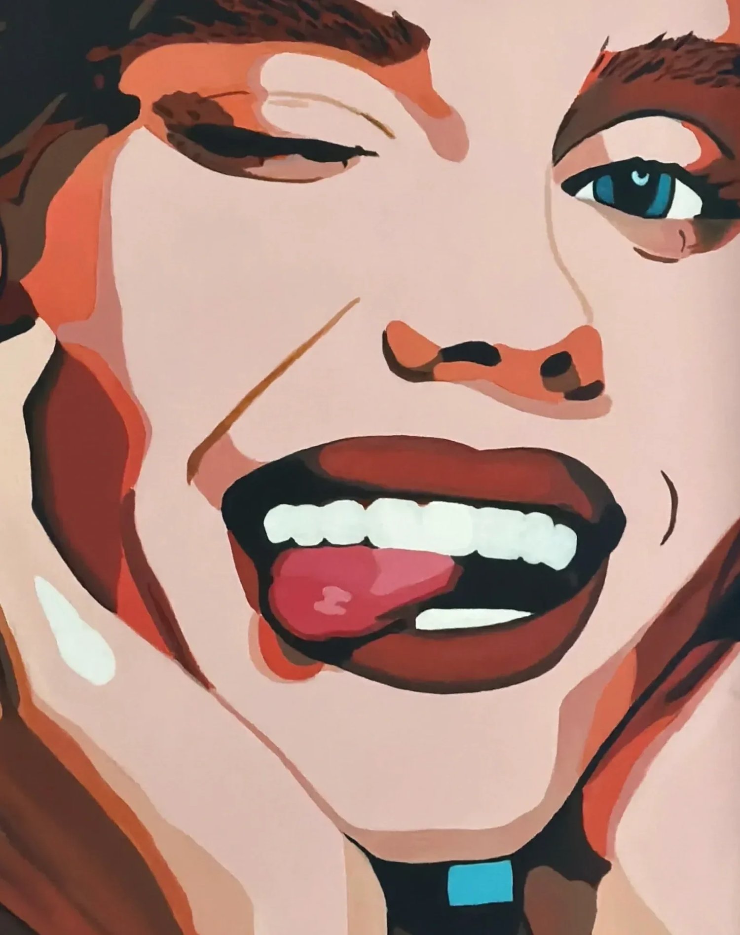 Winking closeup