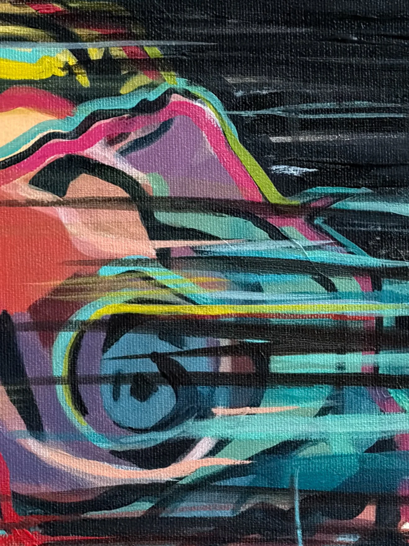 Signal III — detail, rose