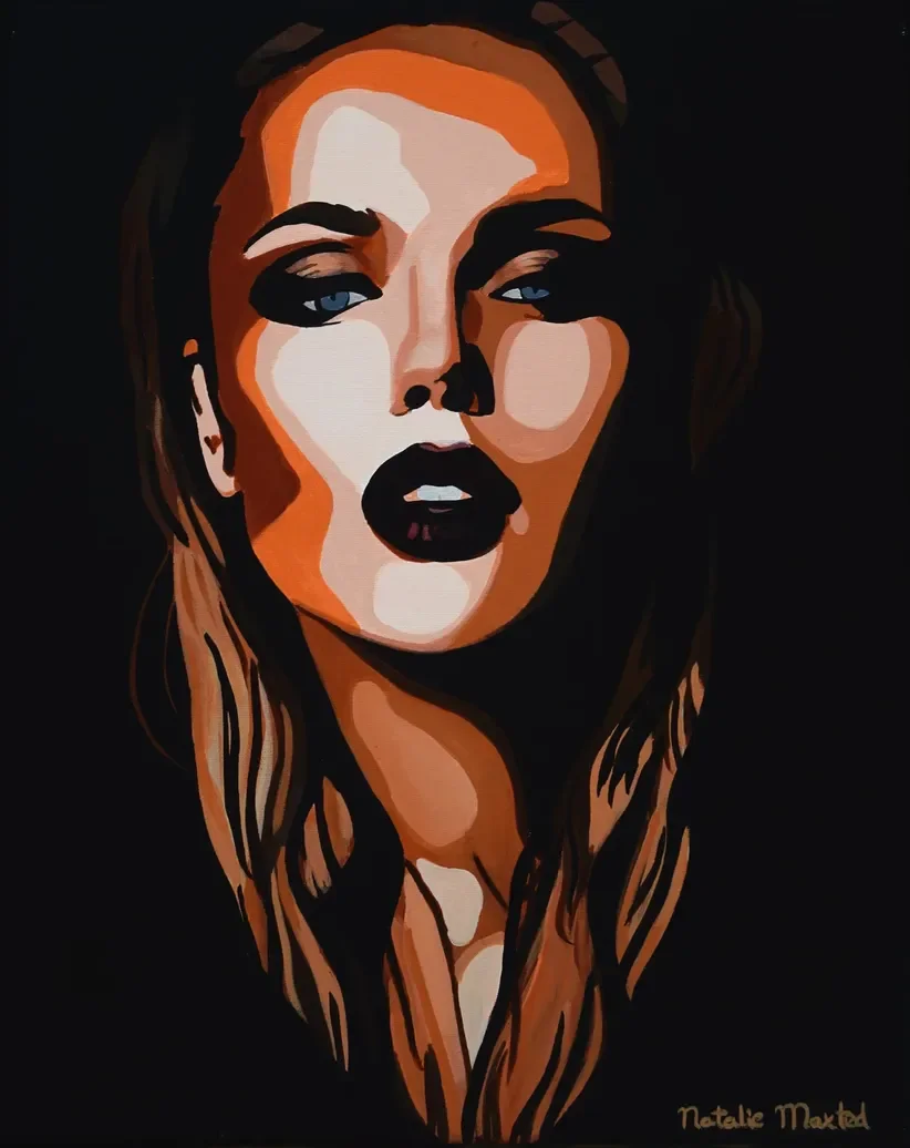 Natalie-Maxted-Reckoning-Original-Pop-Art-Painting-Acrylic-on-Canvas