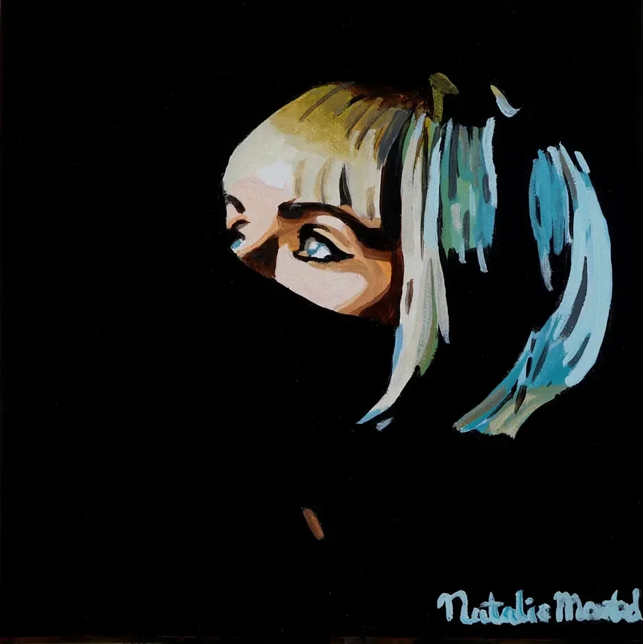 Natalie Maxted-Masking-Original Pop Art Painting-Acrylic on Canvas
