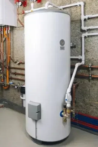 Ready Yeti Plumbing installed gas 50 gallon water heater for happy customer