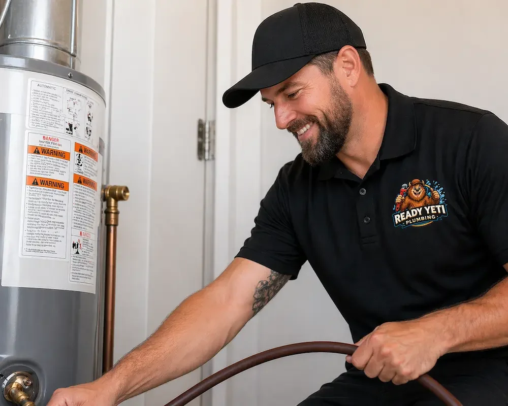 ready yeti plumber replacing a gas 50 gallon water in lake stevensheater