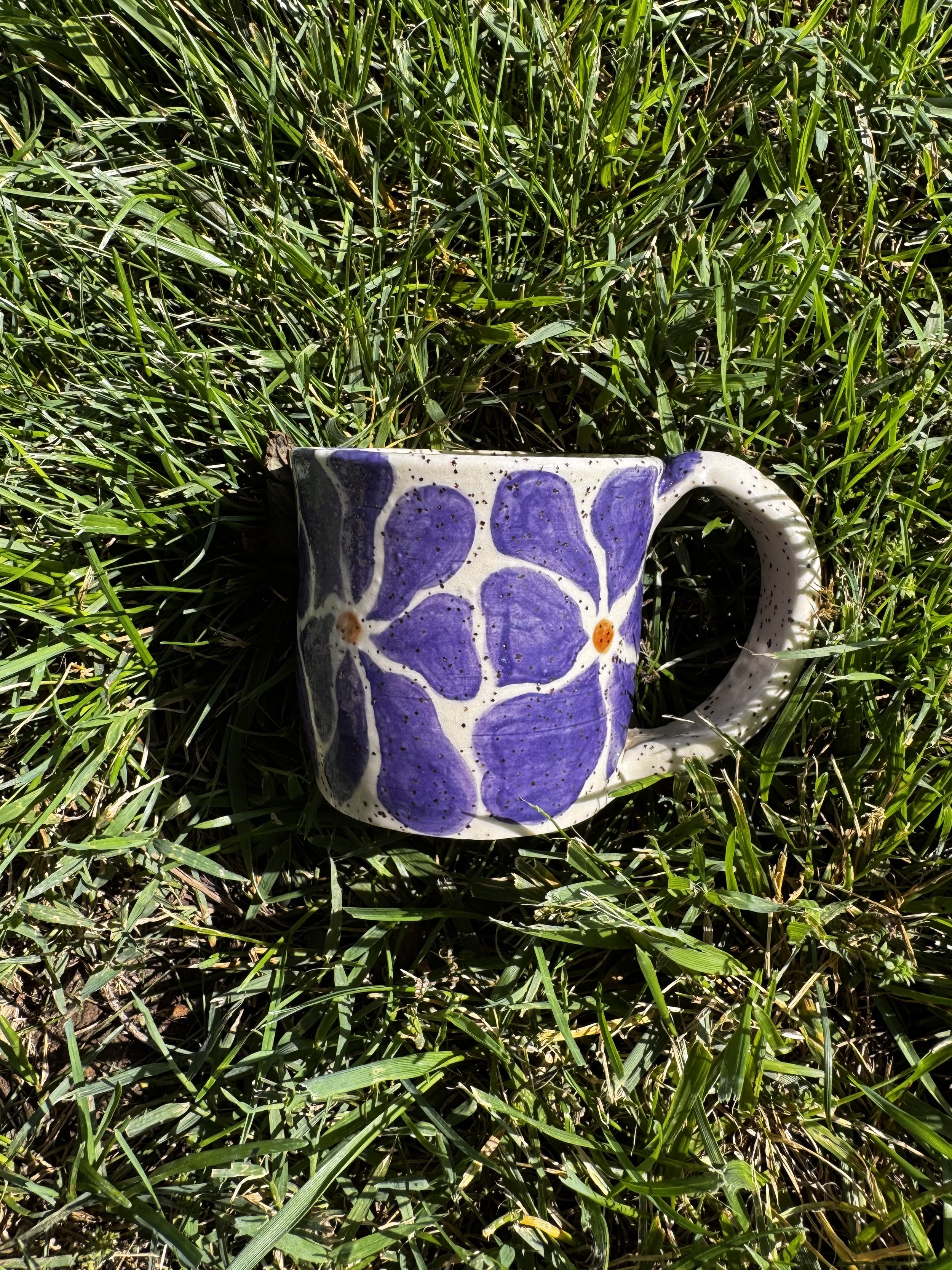 Purple Flower Mug