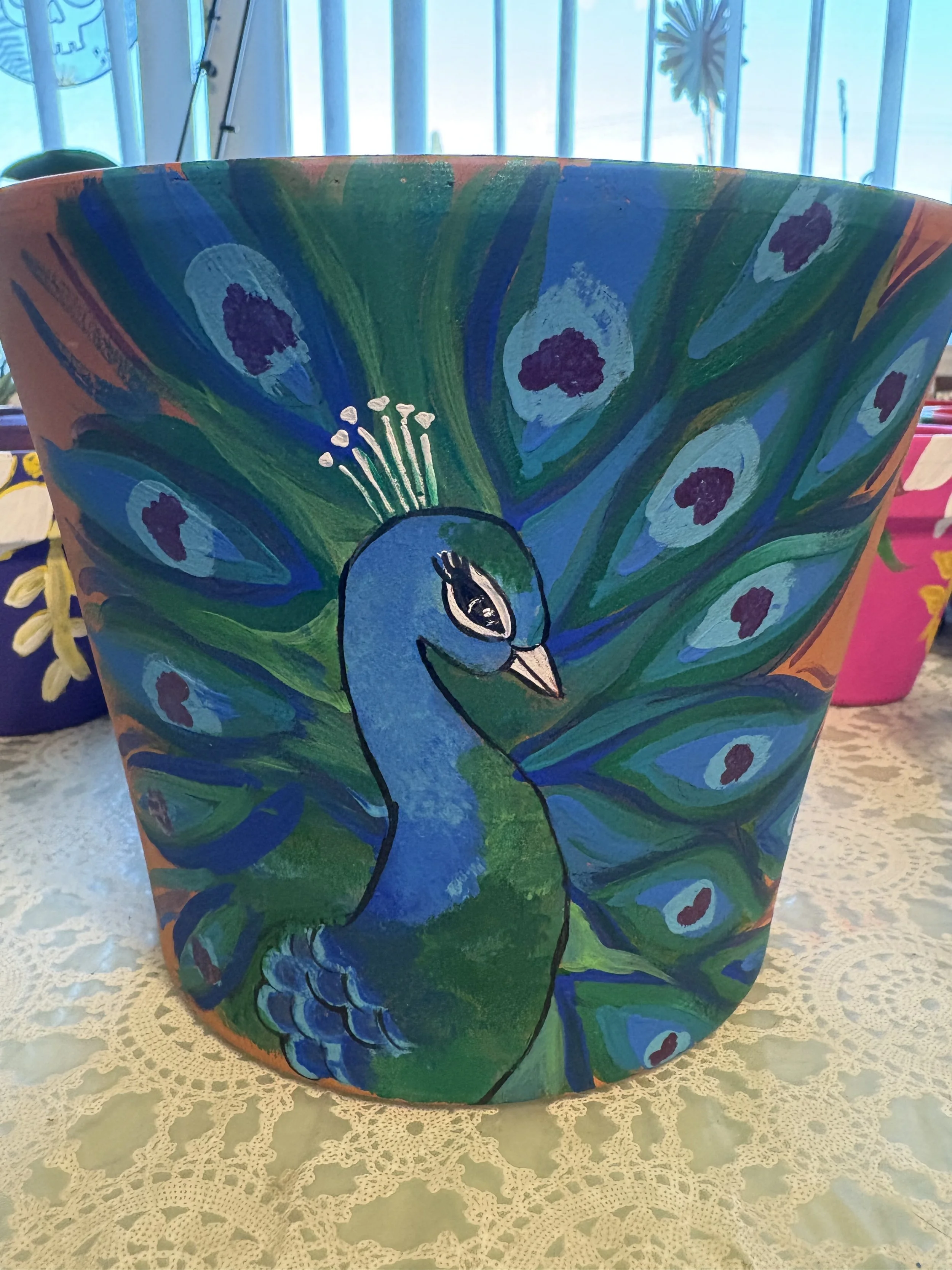 Peacock Pot