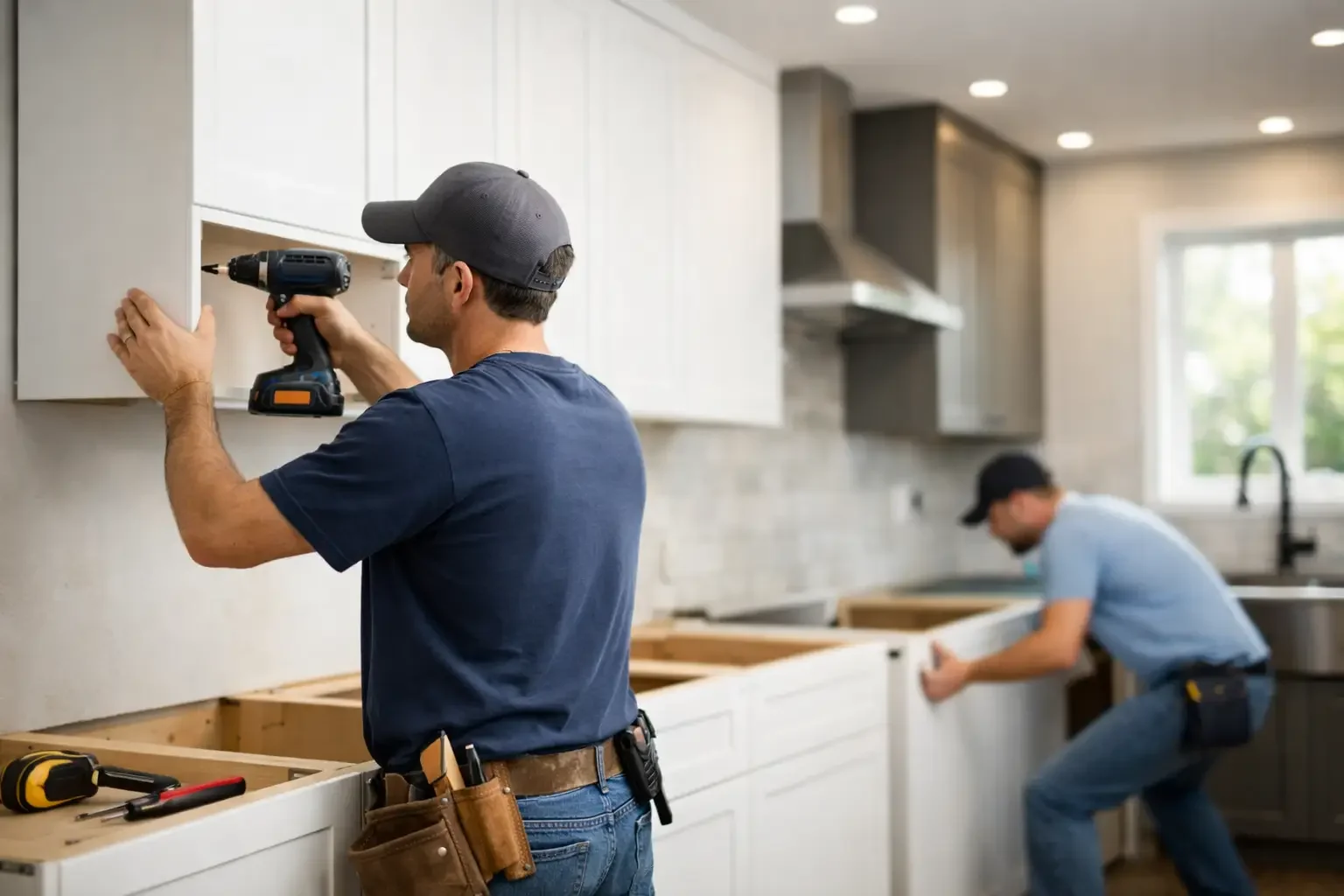 Cabinet Installation for Kitchen Remodels
