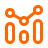 Close-up of a bright orange number 8 on a white background.