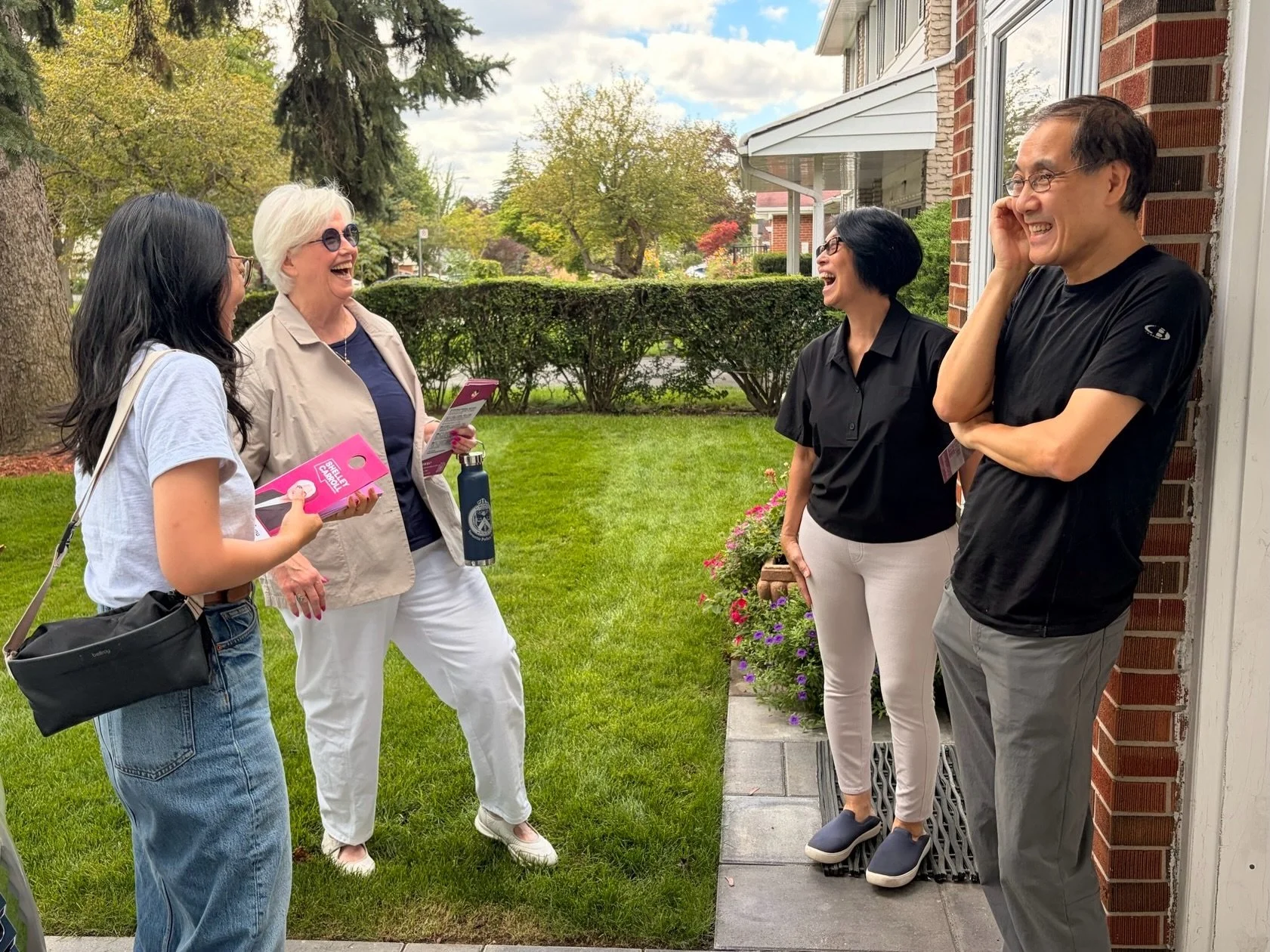 Saturday well spent with Team #DonValleyNorth! 🏡🩷

So grateful to have MP Maggie Chi out knocking doors with us today. There&rsquo;s nothing better than getting out there and doing the work together. 💪🚪