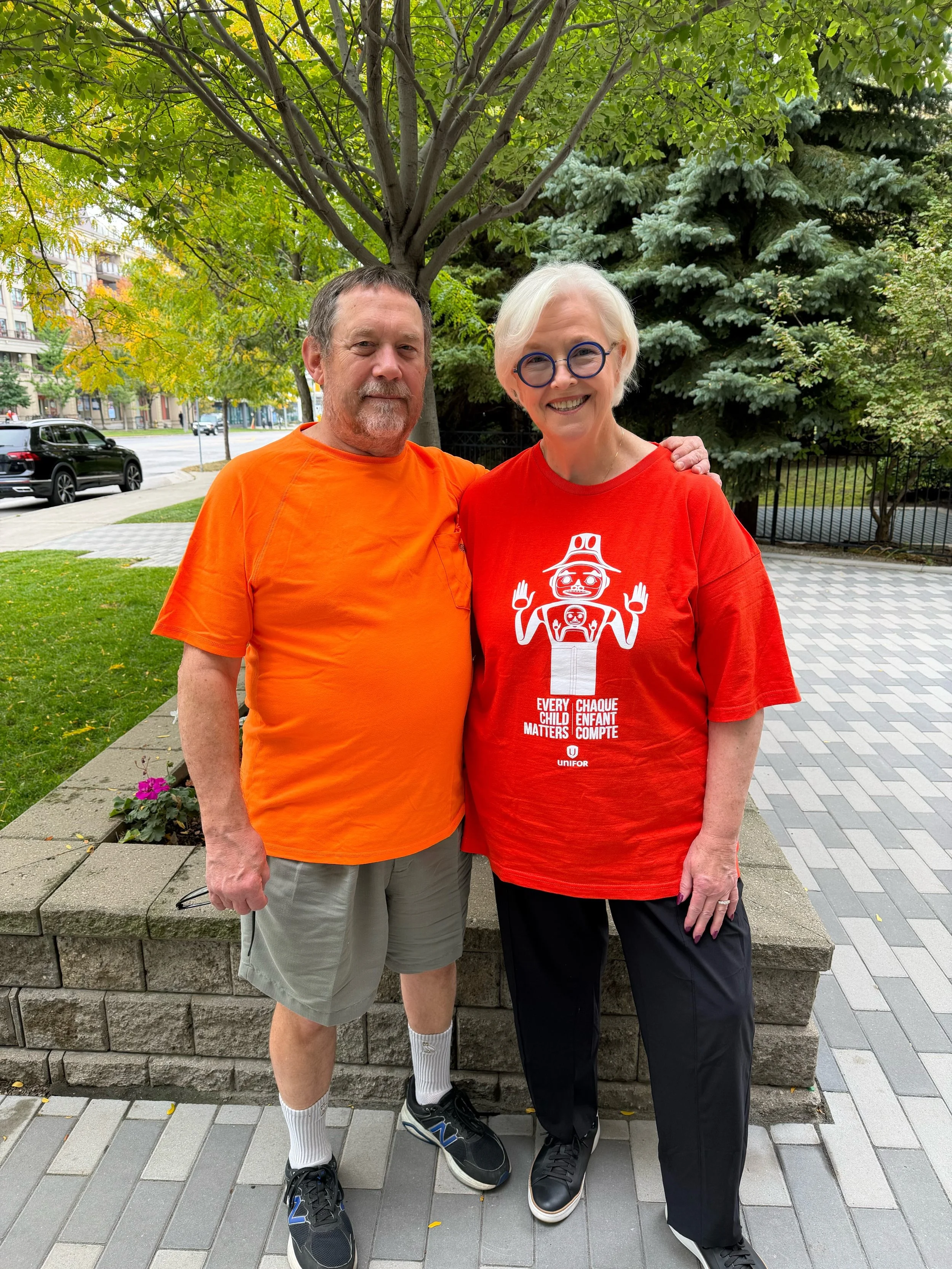 Today, on National Day for Truth and Reconciliation, my family is wearing orange as we reflect, remember, and honour Indigenous children, families, and communities🧡