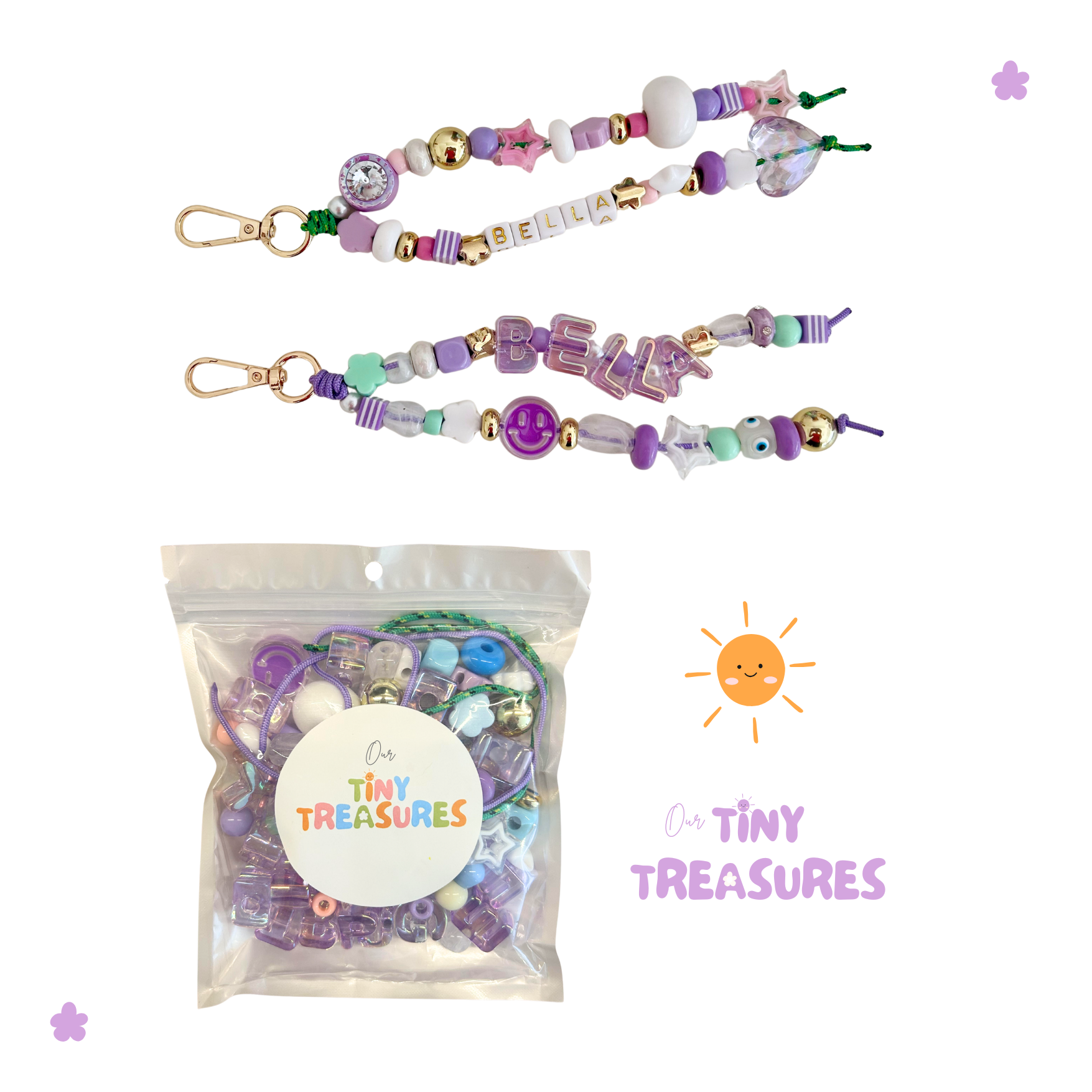 Bag Charms Kit - Purple