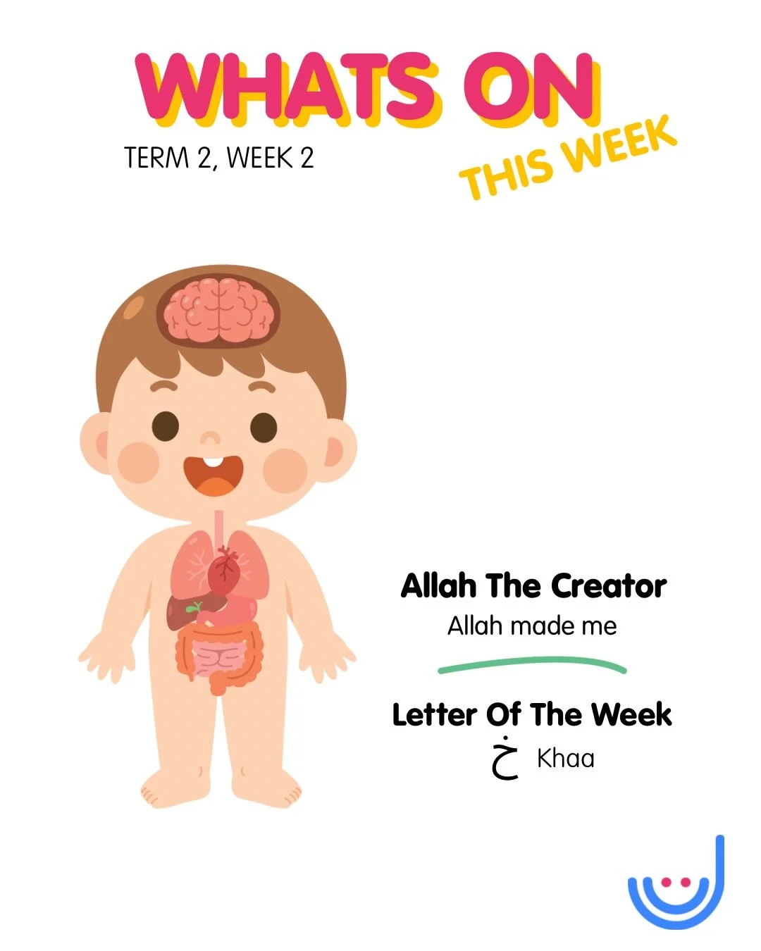 What&rsquo;s On This Week | Term 2, Week 2 🌿

This week in Preschool, our hearts and minds turn inward as we explore &lsquo;Allah Made Me&rsquo; as part of this terms curriculum: Allah, The Creator.
Children will begin learning about the beautiful w