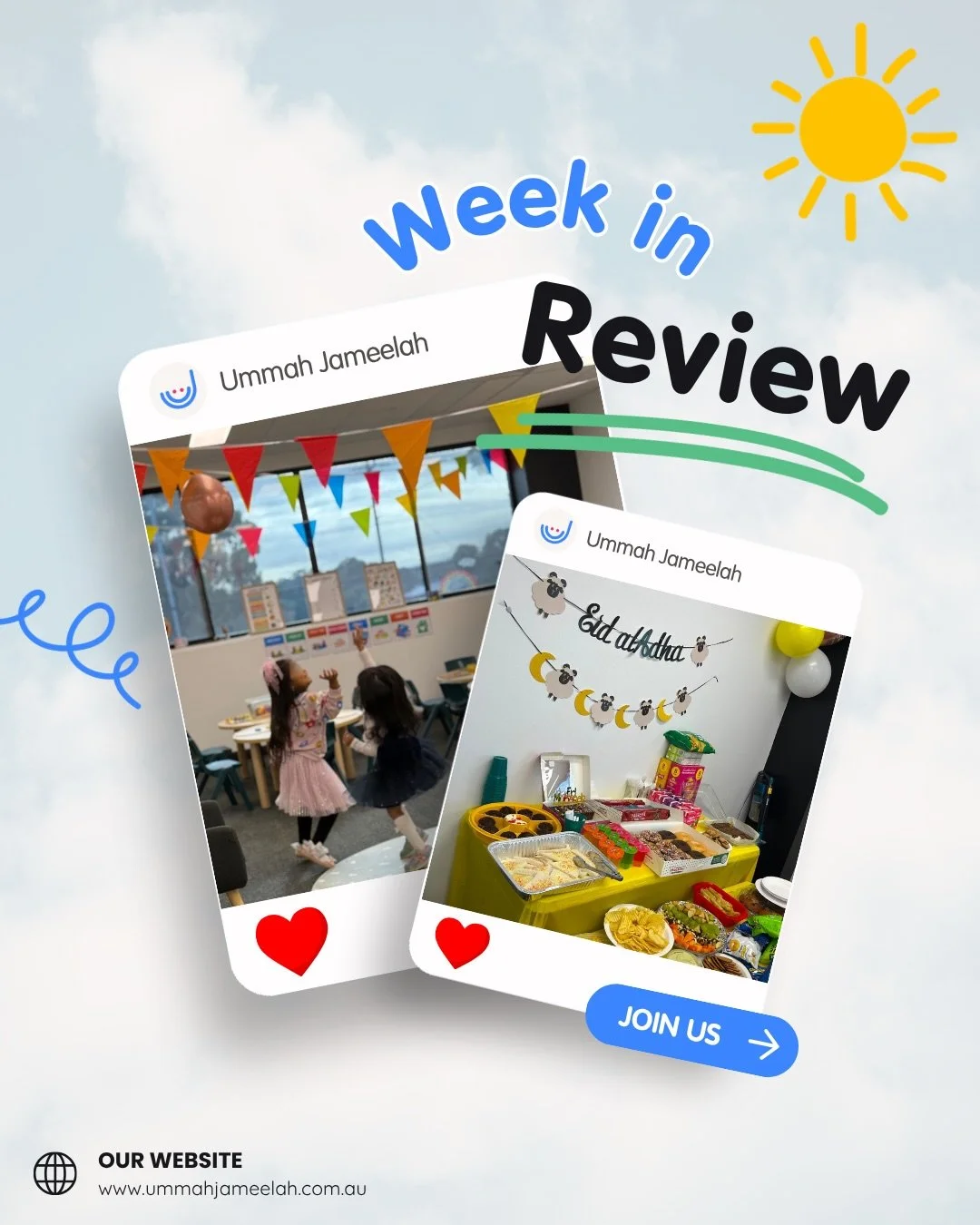 ✨ Week in Review ✨

Last week, our children celebrated Eid together with special in-house festivities filled with joy, friendship, and gratitude. From sharing treats and laughter to reflecting on the blessings of Eid, it was a beautiful way to streng