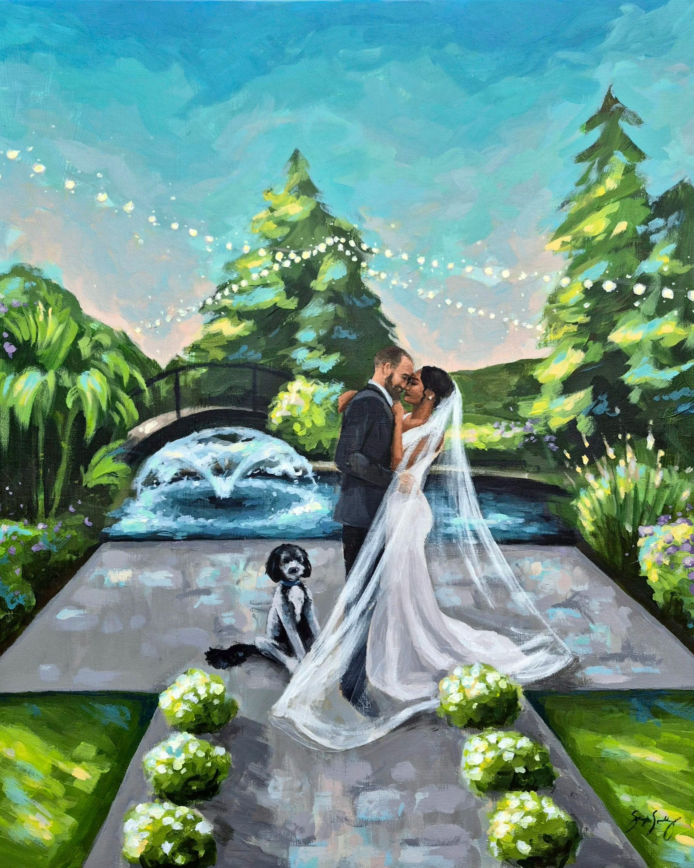 wedding painting Shayla Spalding Studio