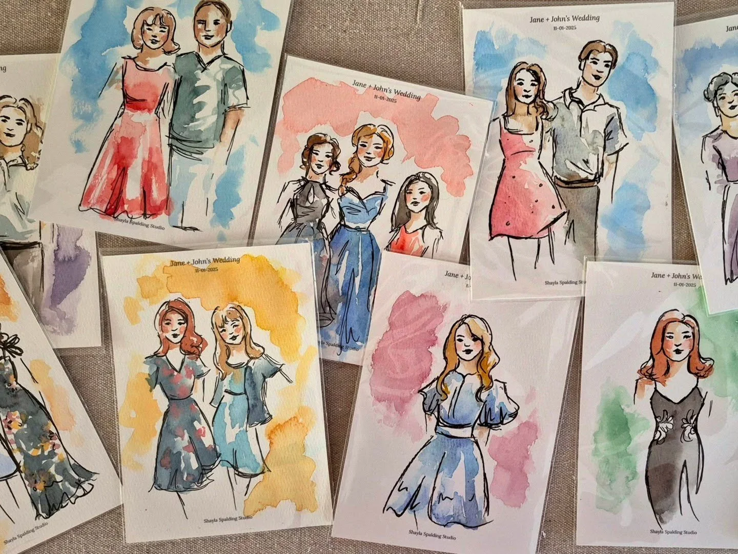 guest portraits make extra special, personal wedding favours 💗
visit shaylaspaldingstudio.ca for details ✨️

#guestportraits #weddingentertainment #ontarioweddings #liveartist #weddingfavours