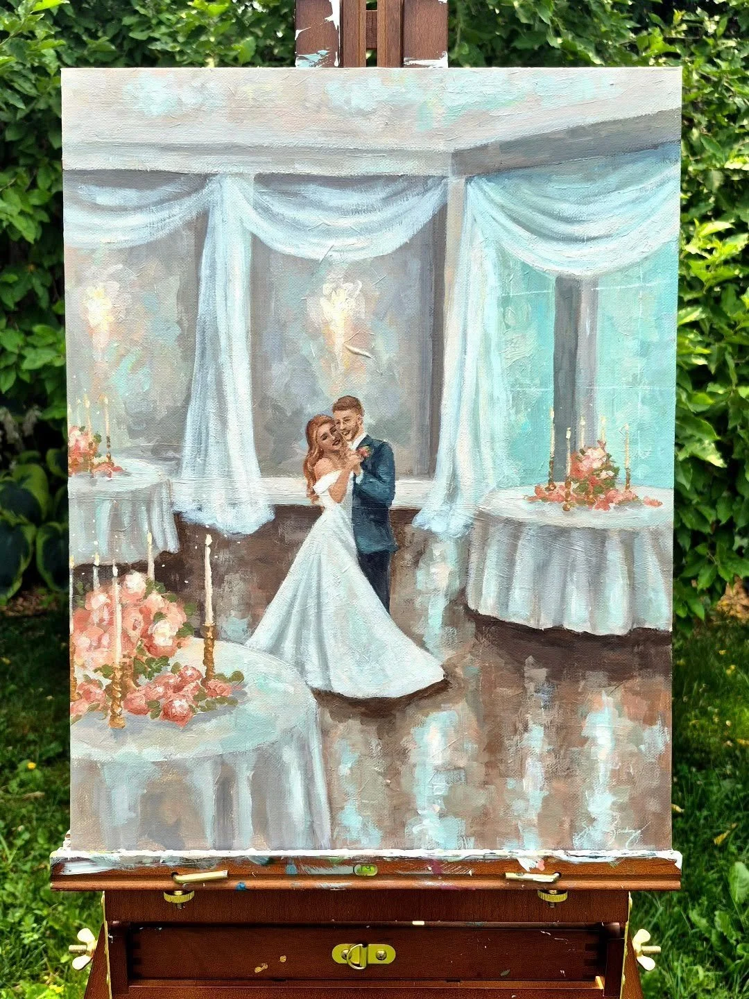 Rather than just recreating your day as-is, live wedding paintings emphasize the dreamy colour palette and sparkling little details that make your wedding day so magical ✨️

#gtaweddings #liveweddingpainting #weddingentertainment #liveweddingpainter 