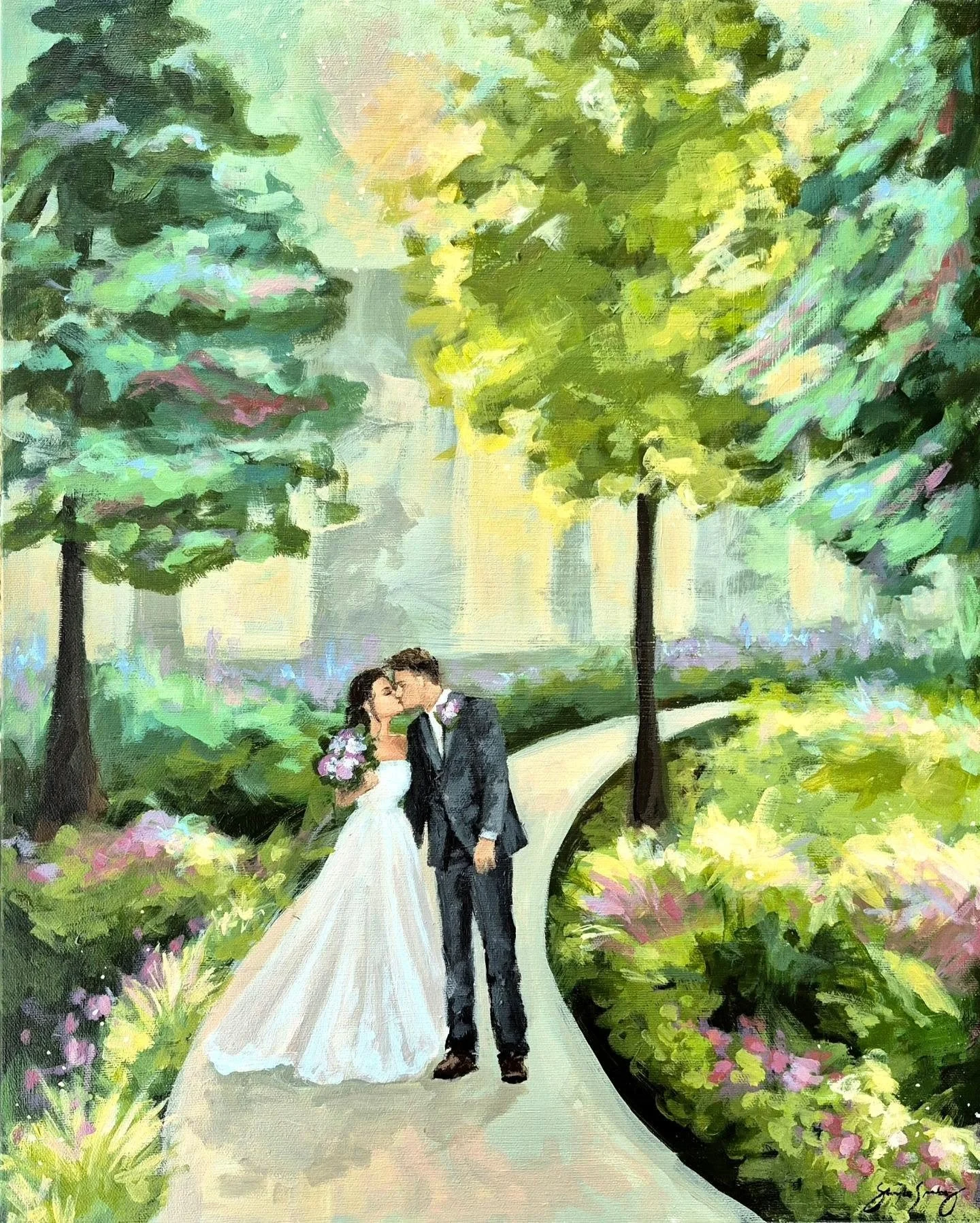 a glowing sunset wedding painting 💛✨️

pearl package | 16" &times; 20" canvas 

#weddingartist #liveweddingpainter #gtaweddings #ontarioweddings #weddingpainting