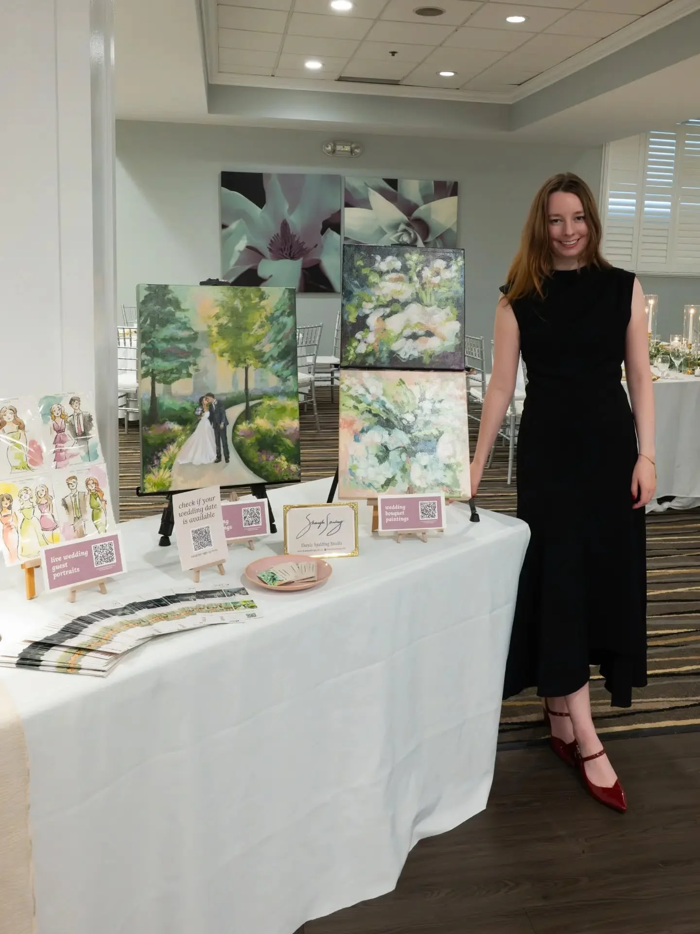I had an amazing time at the Cambridge Hotel Wedding Show last weekend! Thank you to everyone who stopped by my table to chat or have their portrait painted; it was so lovely meeting you ✨️💛

📸 photo by @carterharrismedia

#liveweddingpainting #liv