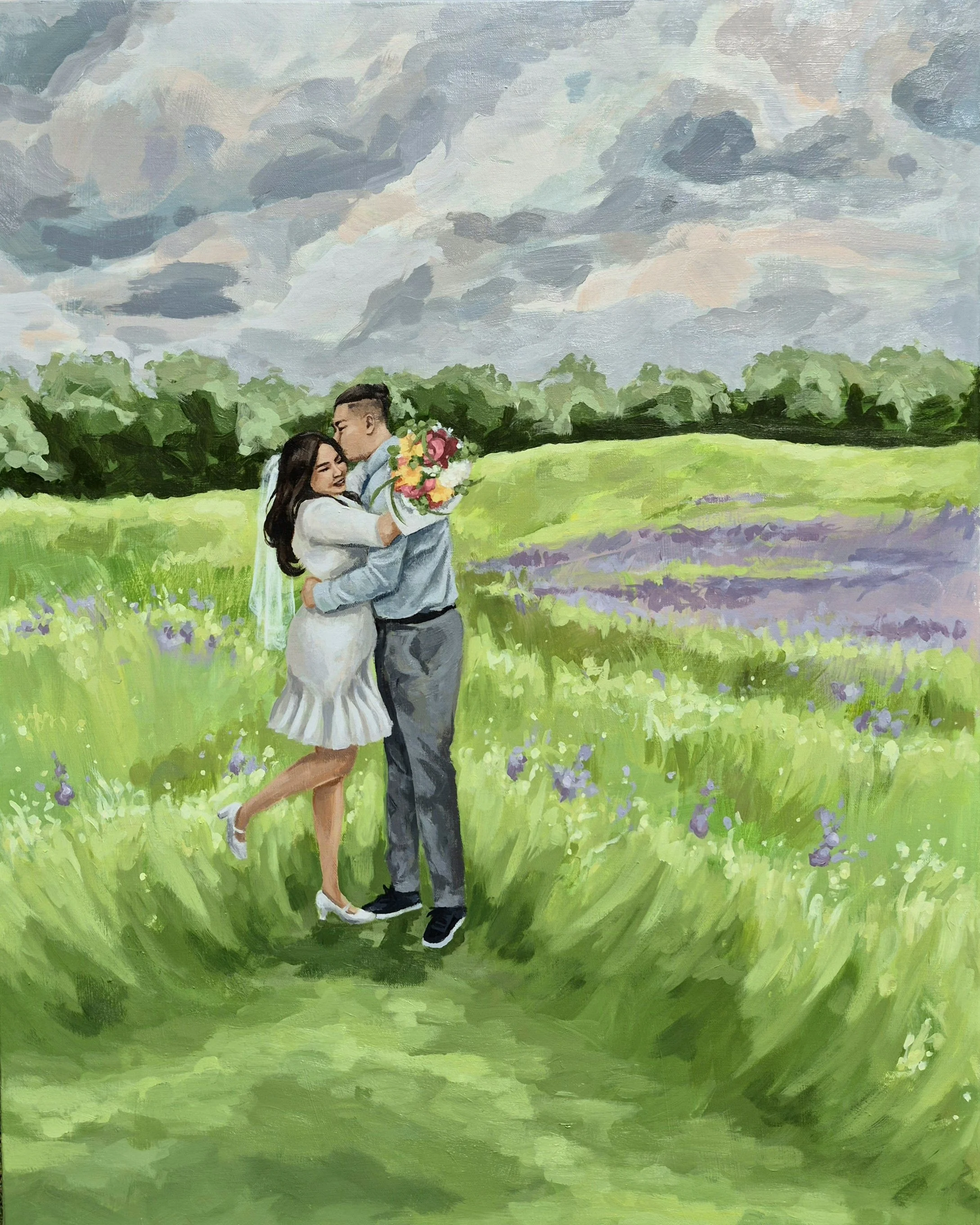 wedding painting Shayla Spalding Studio