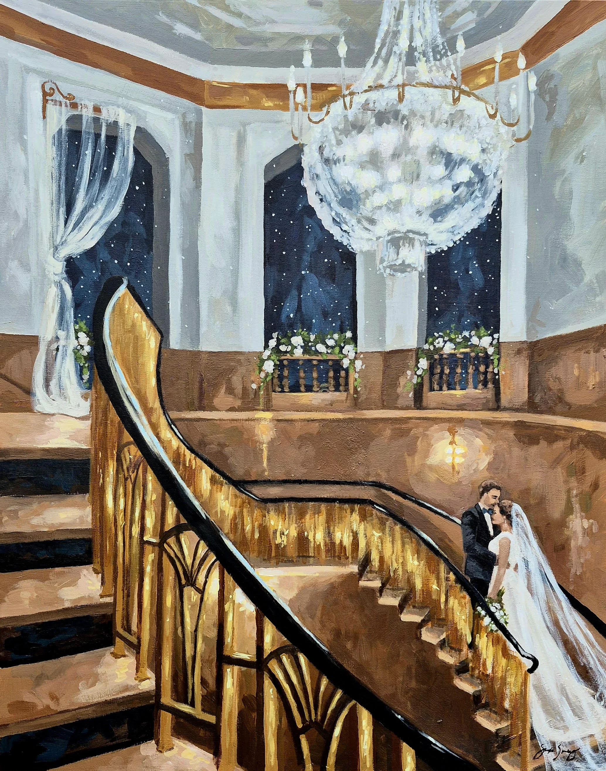 wedding painting Shayla Spalding Studio