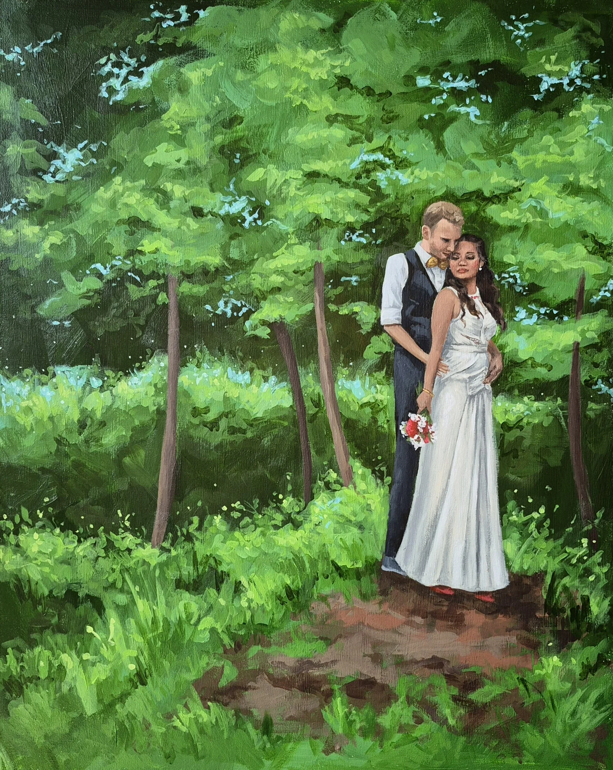 wedding painting Shayla Spalding Studio