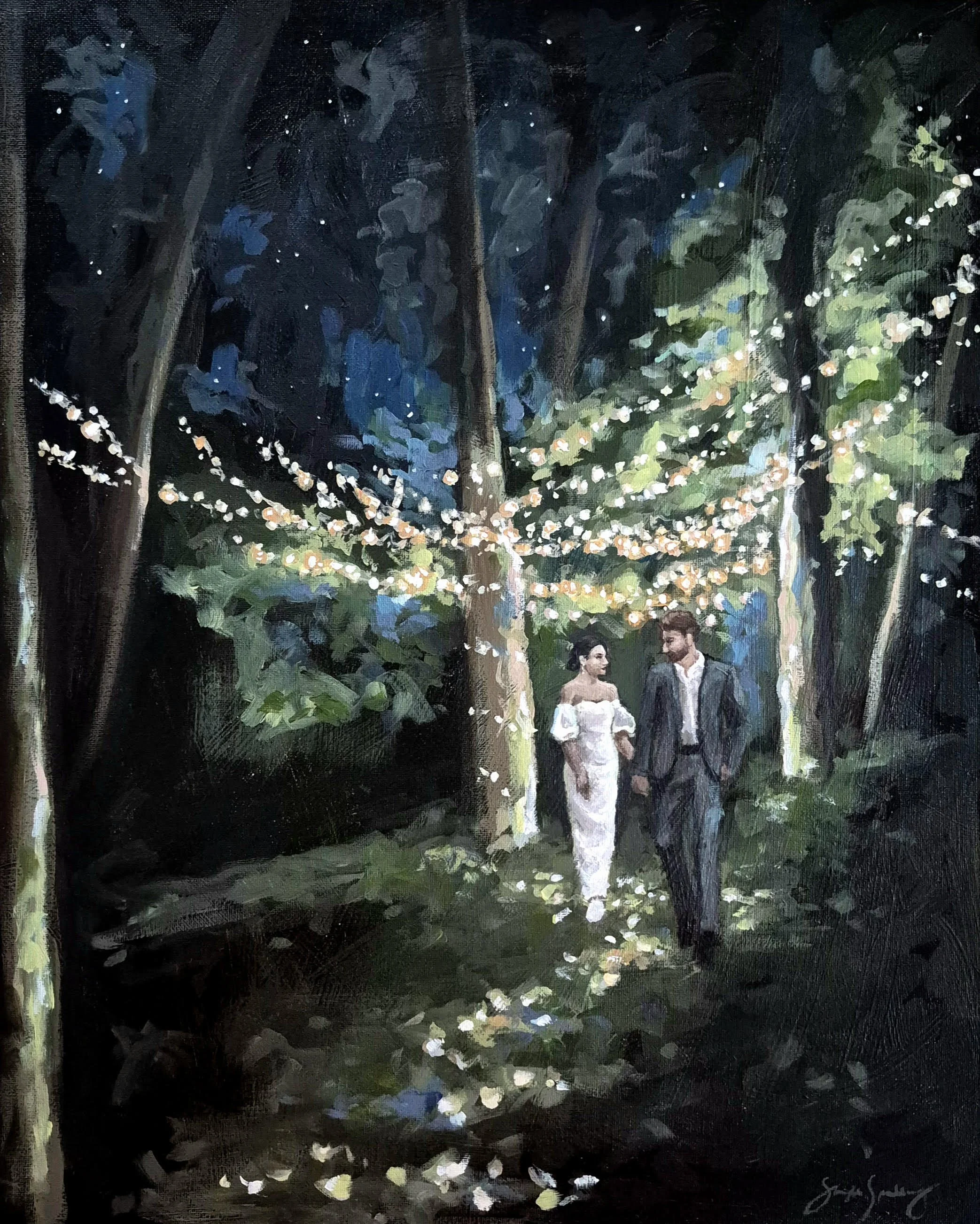 wedding painting Shayla Spalding Studio