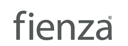 The word 'fienza' in gray lowercase letters on a white background.