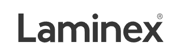 Laminex logo in black text