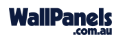 WallPanels.com.au logo in blue text.