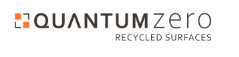 Quantum Zero Recycled Surfaces logo with text on a white background