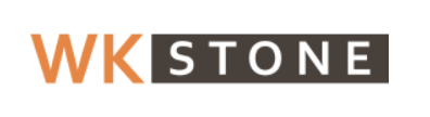 Logo with orange 'WK' and black 'STONE' on a white background.