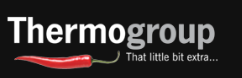 Thermocouple with the text 'Thermogroup' and tagline 'That little bit extra...' on a black background.